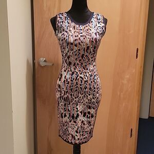 NWOT Herve Leger leopard print bandage dress M
